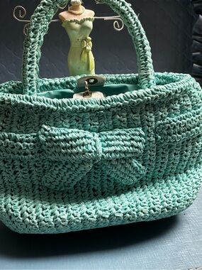 Marcus Brothers of Miami Vintage Woven Bag 50s 60s